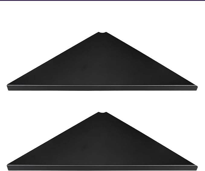 evron Corner Mounting Shelf Set of 2 – Easy to Install Floating Wall Shelves by evron