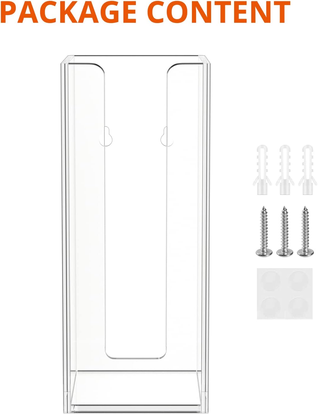 Richboom Acrylic Coffee Cup and Lid Storage Organizer Holder, 1 Compartment, Clear