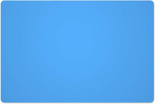 Silicone Placemats, Food-Grade Non-Slip Waterproof, Dining, Stain Resistant, Countertop Protector, Kitchen Counter Mat, Heat Resistant, Baking mat Dishwasher Safe (23.6"×15.7"-1pack, Blue)