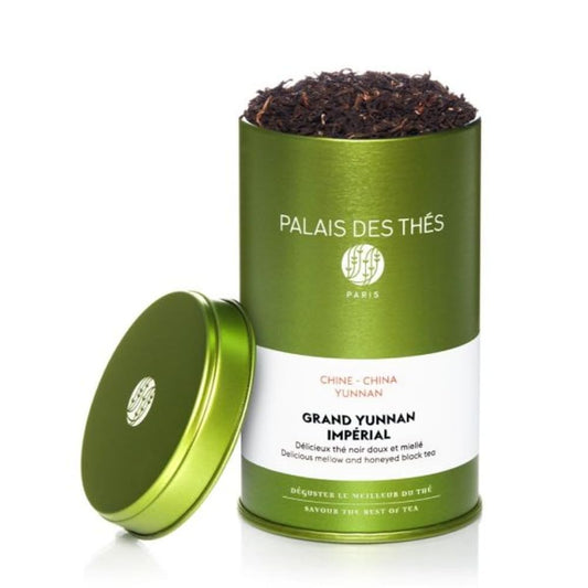 Palais des Thés - Grand Yunnan Imperial - Chinese Black Tea - 3.5oz Loose Leaf Metal Gift Tin, Serves 20-25 Cups