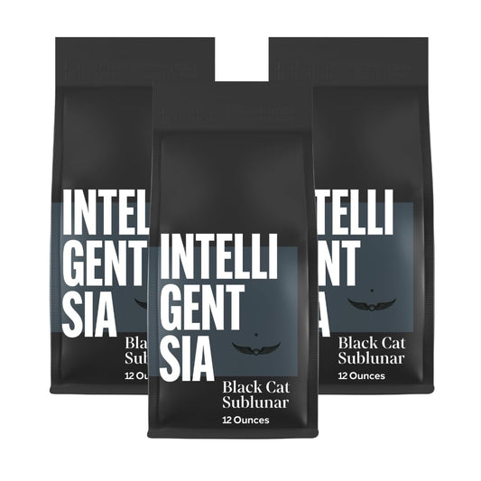 Intelligentsia Coffee, Dark Roast Whole Bean Coffee - Black Cat Sublunar Espresso 36 Ounces (3 Bags of 12 Ounces)