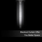 LEMOMO Blackout Curtains 66 x 72 Inch Long Frost Grey Curtains Set of 2 Panels - Image 3