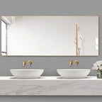 Dewfig Full Length Mirror with Stand, Full Body Mirrors, Hanging or Wall - Image 4