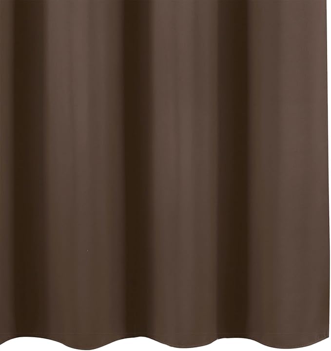 LEMOMO Blackout Curtains 66 x 72 Inch Long Chocolate Curtains Set of 2 Panels - Image 8