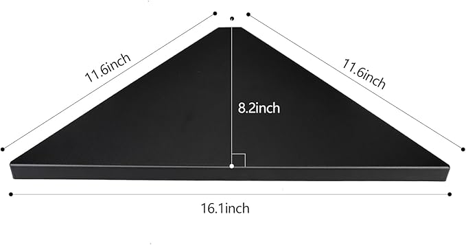 evron Corner Mounting Shelf Set of 2 – Easy to Install Floating Wall Shelves - Image 3