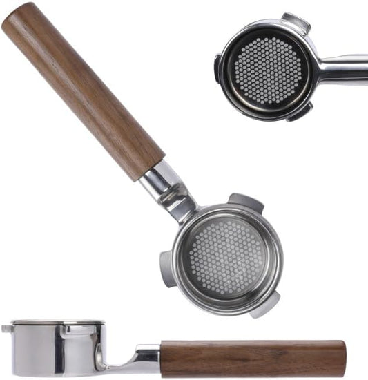 54mm bottomless portafilter for Breville Barista Express(BES870) Pro Touch Bambino Infuser Duo Temp Espresso Accessories Includes Naked Basket Stainless Steel