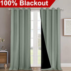 NICETOWN Full Shading Curtains 90 inches Long 2 Panels Set - Image 2