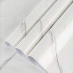 Large White Marble Granite Wallpaper Peel Stick Thicken 48x354inch Waterproof by BAYYAPeelandStickWallpaper