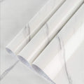 Large White Marble Granite Wallpaper Peel Stick Thicken 48x197inch Waterproof by BAYYAPeelandStickWallpaper