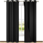 NICETOWN High-End Thermal Curtains, Full Blackout Curtains 84 Inches Long by NICETOWN