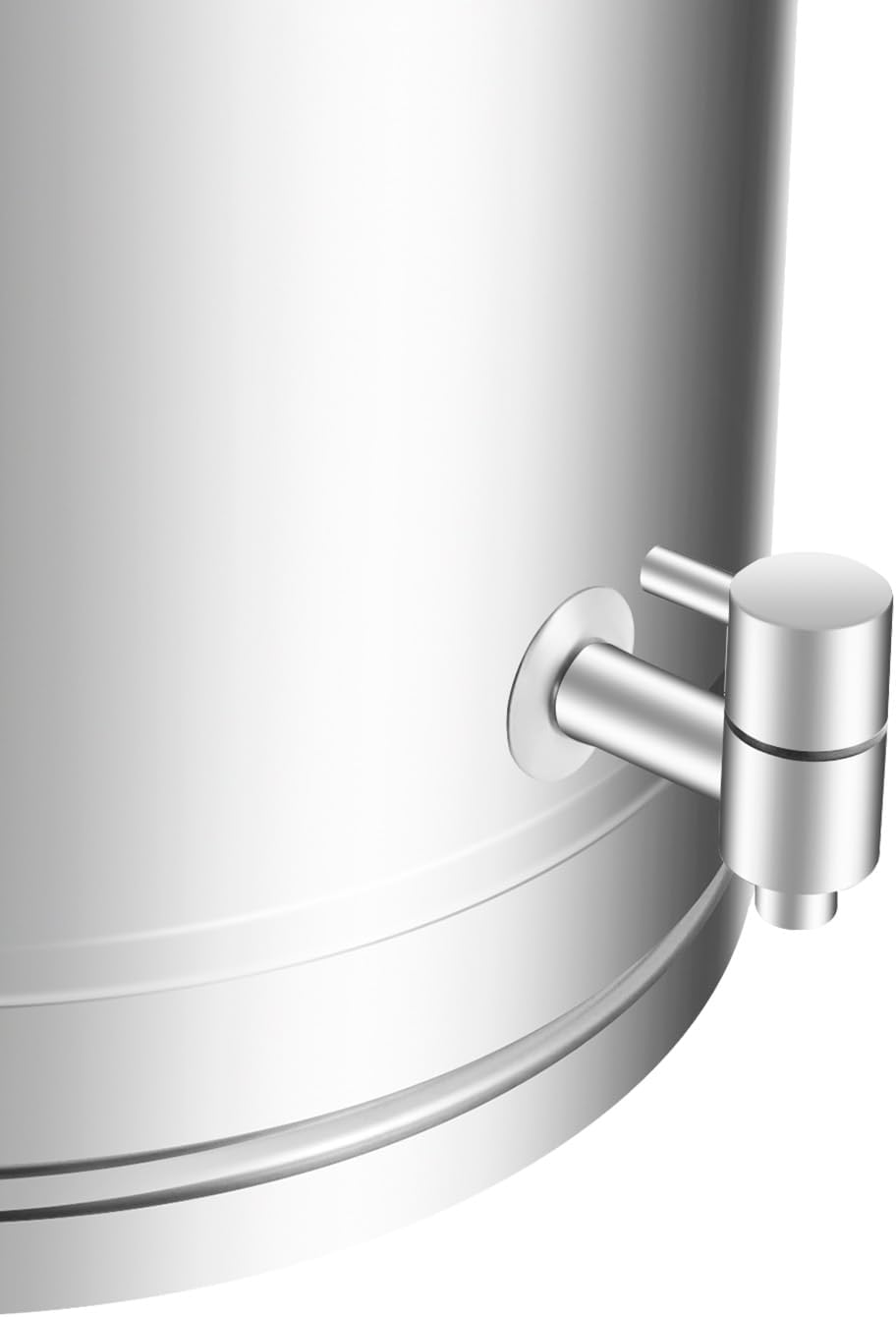 304 Stainless Steel Milk Bucket with Faucet,Milk Buckets with Lid Can Large Liquid Container Storage,Sealing Lid and Carry Handle, Airtight Design(35L/9.24 Gal,w/Faucet)