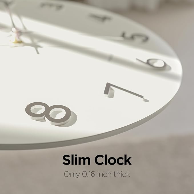 mooas 3D Numbers Modern Wall Clock - Image 4