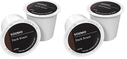 Amazon Brand - Solimo Coffee Pods, Dark Roast, Compatible with Keurig 2.0 K-Cup Brewers, 24 Count (Pack of 2)