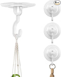 Adhesive Wall & Ceiling Decor Hooks: 6-Pack 3 lbs Heavy Duty No-Drill 360° by Unknown