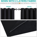 NICETOWN Truly Blackout Curtains 54 inches Length, 2 Thick Layers Completely - Image 5