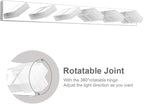 Ralbay Modern LED Bathroom Vanity Lights 6 Lights Acrylic Stainless Steel LED - Image 2