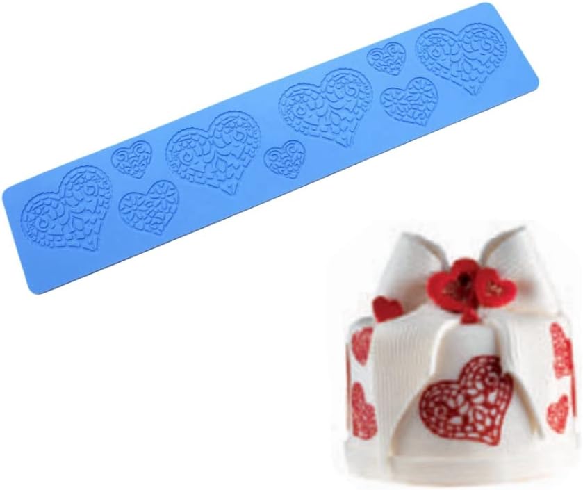 Heart Candy Mold, Chocolate Candy 3D Heart Silicone Mold, Sugar Craft Cake Decoration, Cupcake Top, Polymer Clay