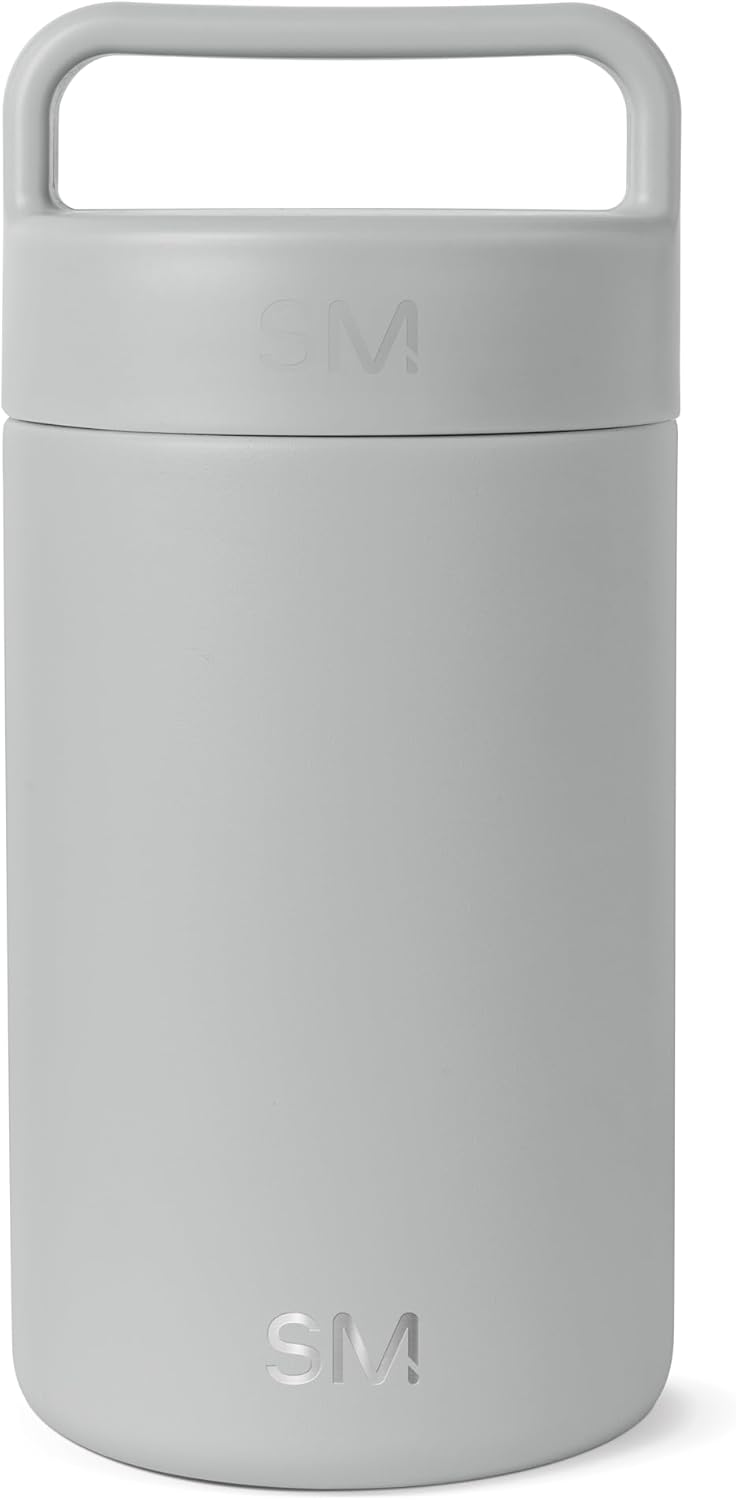 Simple Modern Food Jar for Hot Food | Reusable Stainless Steel Vacuum Insulated Leak Proof Lunch Storage for Smoothie Bowl, Soup, Oatmeal | Provision Collection | 16oz | Ice Gray