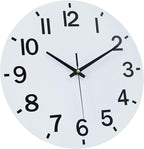 HZDHCLH Wall Clock 10 Inch Silent Non Ticking Wood Battery Operated White - Image 6