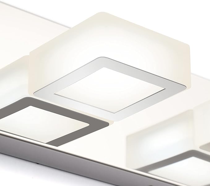 Ralbay Chrome Vanity Lights for Bathroom Acrylic Rotable 360° LED Modern - Image 7