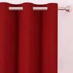 LEMOMO Blackout Curtains 52 x 90 Inch Long Red Curtains Set of 2 Panels Room - Image 6