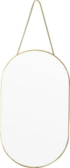 Gold Oval Mirror, Vanity Mirror by Unknown