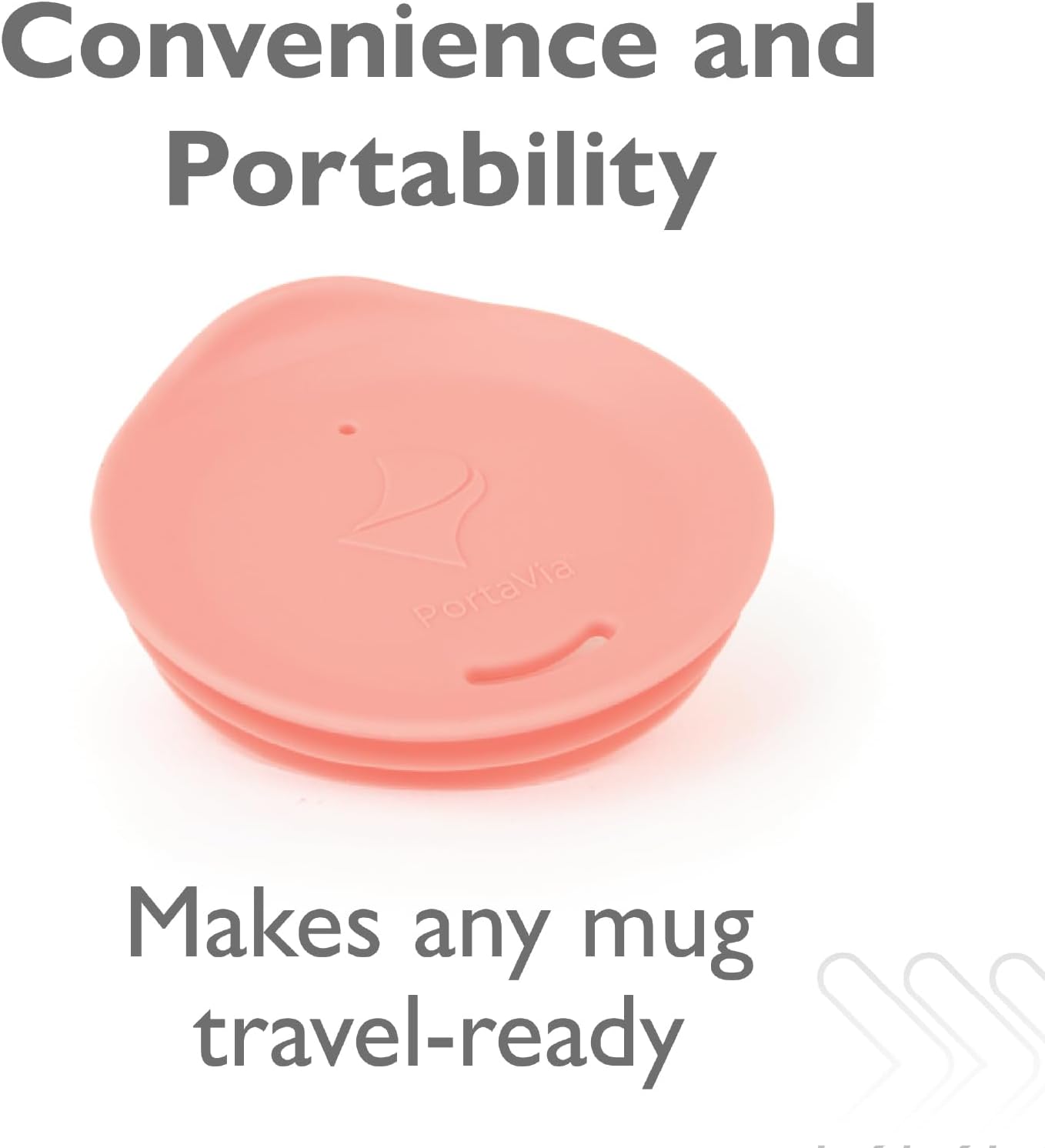 Reusable Coffee Cup Silicone Lid – Fits Most Tumbler, Water Bottle, & Ceramic Coffee Mug Between 3"-3¼" – Dishwasher-Safe Travel Mug Lid keeps your beverage in your mug (Medium - Coral)