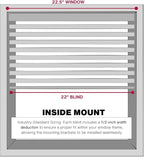 LOTUS & WINDOWARE Cordless 1" Vinyl Blind, 22.5" x 24", Room Darkening - Image 4