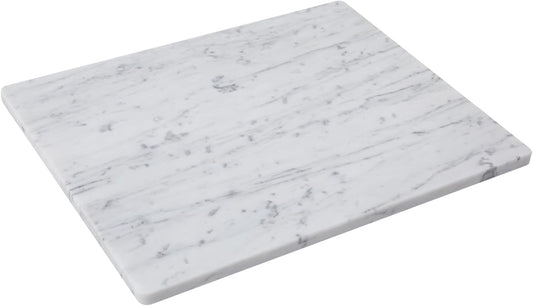 Carrara White Marble Cutting Board, 16x20 Inch Large Marble Pastry Board With Non-Slip Feets-Wedding Gift, Housewarming Gifts, Pack Of 1 Piece