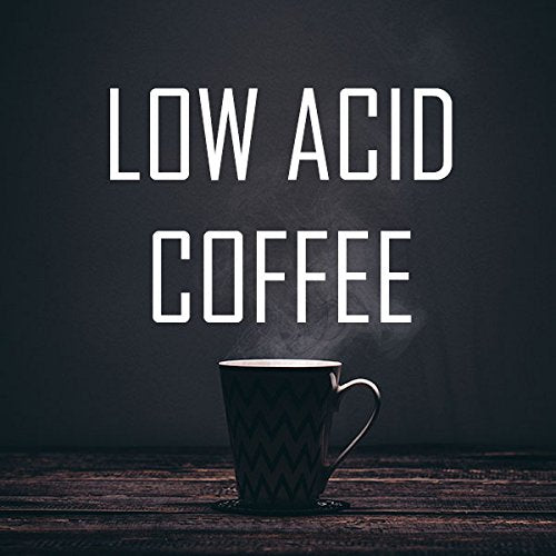 Low Acid Coffee, Blend of Natural Low Acidic Coffee, Ground, Fresh Roasted, 5 lbs