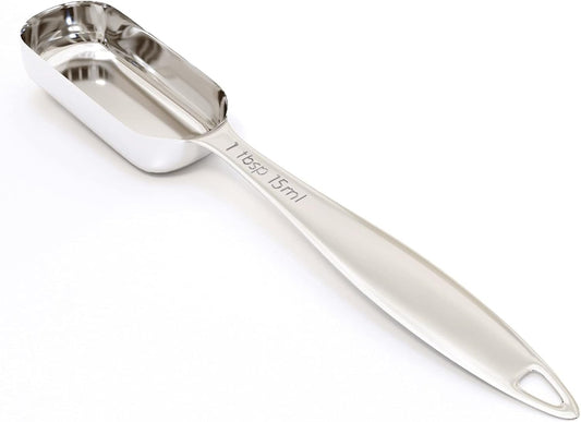 1PCS 1Tablespoon (1tbsp, 3tsp, 15ml, 1/2oz) Single Measuring Spoon, Individual Stainless Steel Long Handle Measure Teaspoon Only