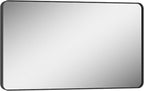 Keonjinn Black Vanity Mirror, 40 x 24 Inch Rounded Rectangle Matte Black - Image 8