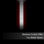 LEMOMO Blackout Curtains 66 x 54 Inch Long Red Curtains Set of 2 Panels Room - Image 3