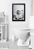 Framed Black and White Lion Wall Art Bathroom Pictures Wall Decor Funny - Image 7