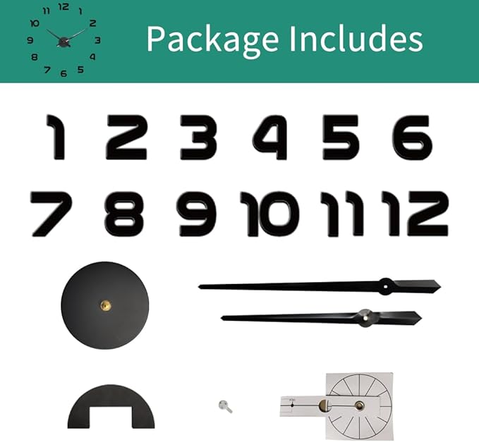 Extra Large Digital Wall Clock Decorative Battery Operated, Minimalist - Image 6