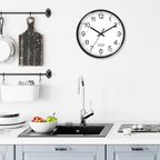 XFM Wall Clock 8 Inch 2 Pieces Modern Small Wall Clocks Battery Operated Silent - Image 2