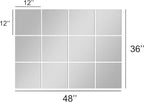 TRAHOME Home Gym Mirror Tiles for Wall, Living Room, Over The Door - Image 6