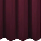 LEMOMO Burgundy Red Blackout Curtains 42 x 54 Inch Length Set of 2 Panels - Image 8