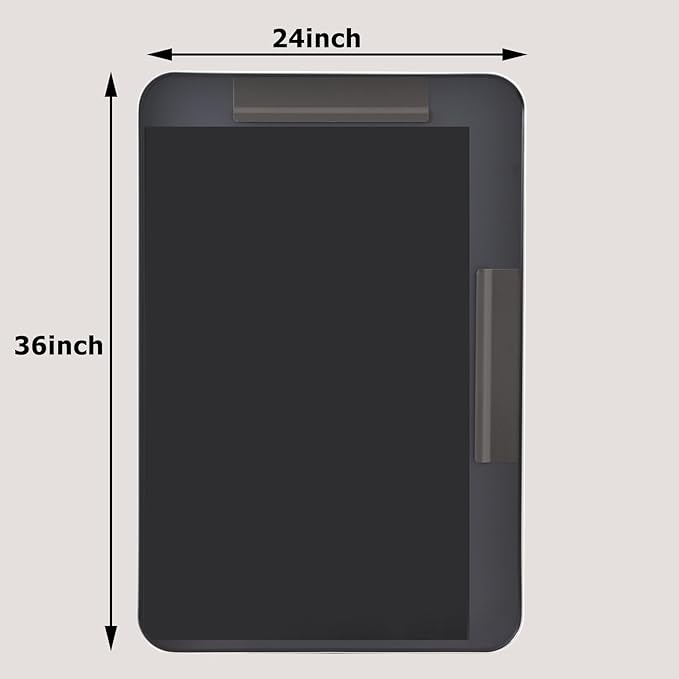 Easly Silver Bathroom Mirror for Wall, 36x24 Inch Rectangular Aluminum Alloy - Image 8