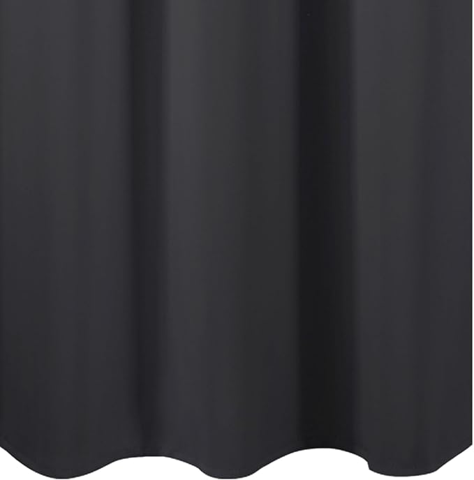 LEMOMO Dark Grey Blackout Curtains 42 x 54 Inch Length Set of 2 Panels Grommet - Image 8
