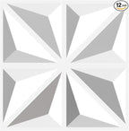 3D Wall Panel Diamond for Interior Wall Decor, Waterproof, Heat Resistant PVC by Unknown