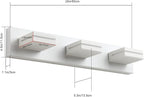 SineRise LED Modern Bathroom Vanity Light Fixtures, Matte White Modern Acrylic - Image 4