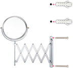 Welllink 8Inch Max Wall Mounted Bathroom Mirror, 10X Magnification - Image 9