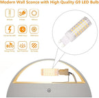 Aipsun Nickel Modern LED Wall Sconce Hardwired Indoor Wall Lights 1 Pack Up and - Image 6