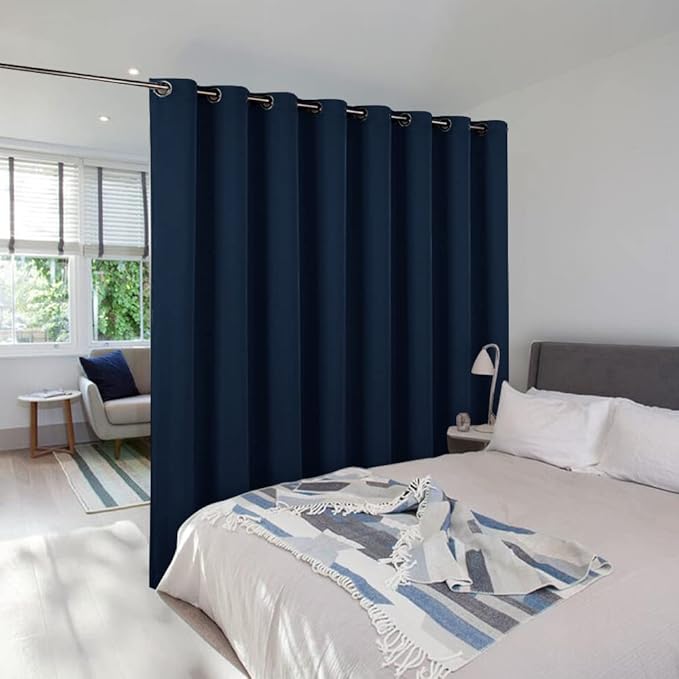 NICETOWN Room Dividers Curtain Screens Partitions, Premium Heavyweight Laundry by NICETOWN