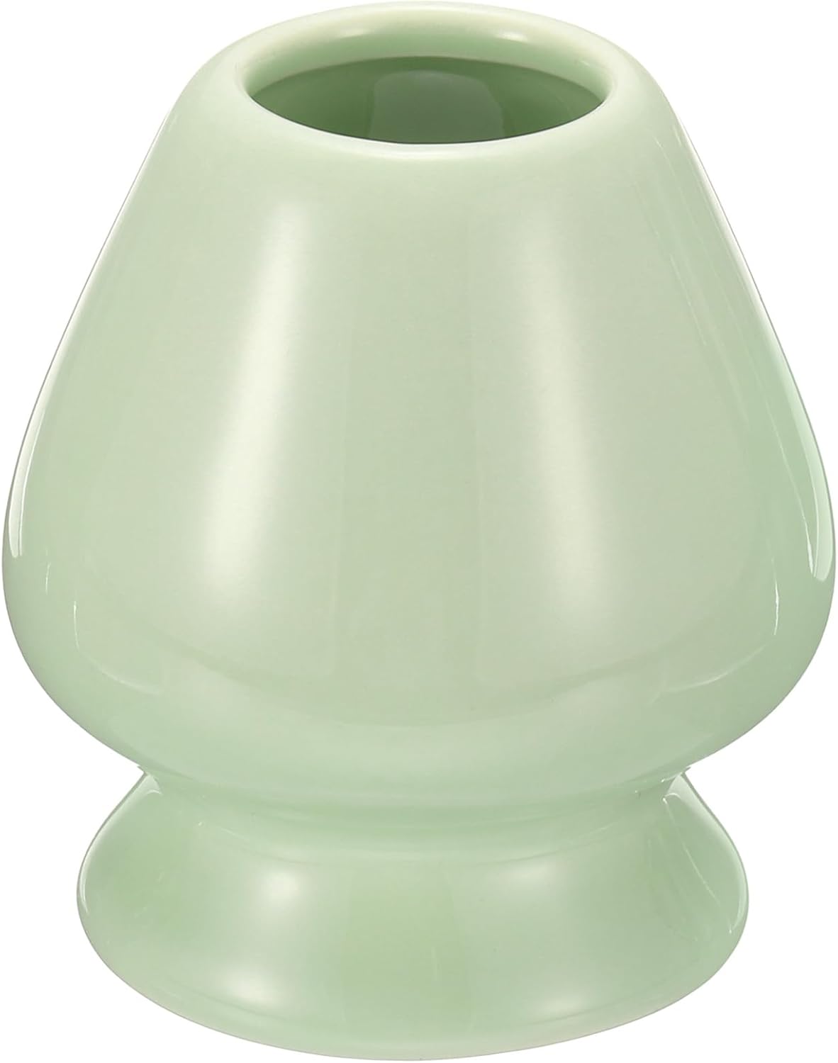 HARFINGTON Ceramic Chasen Stand 73mm Matcha Whisk Holder Teas Set Whisks Stand Traditional Matcha Tea Chasen Holder Tea Set Accessories for Tea Tasting, Yellow
