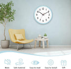 HZDHCLH Wall Clock Silent Wall Clocks Battery Operated 10 Inch Modern Non - Image 2