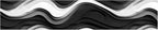 Black and White Wave Wallpaper Border 196x4 Inch Peel and Stick Wall Border - Image 2