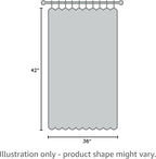 RYB HOME Short Blackout Curtains 36 inches, Solid Heavy Duty Small Window - Image 8