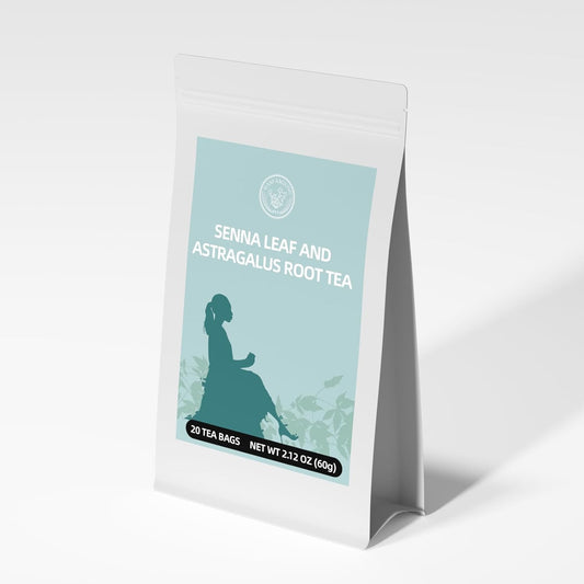HANFANGLING Senna Leaf And Astragalus Root Tea Bag - Natural Detoxification and Beauty Herbal Tea, Support Digestion and Health, Improve Immunity and Beauty 20 Tea bags 2.12oz